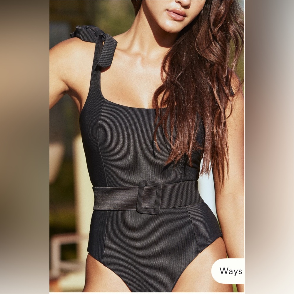 Beach Riot Black One Piece Swimsuit